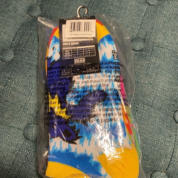 Colorful Grateful Dead 5 pack Print Ankle Socks Set - Picture 8 of 8
